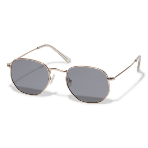 Pilgrim RYLAN kantet metal solbriller grey/guldbelagt