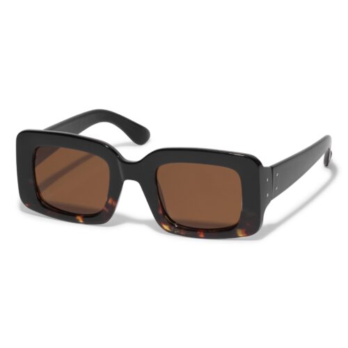 Pilgrim PAYTON chunky frame solbriller brun tortoise