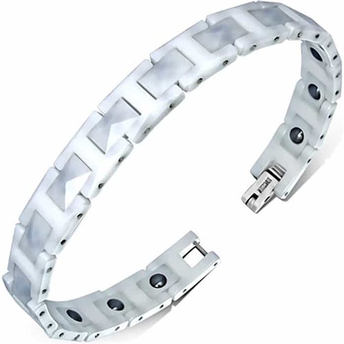 Hvid keramik armbånd 18cm