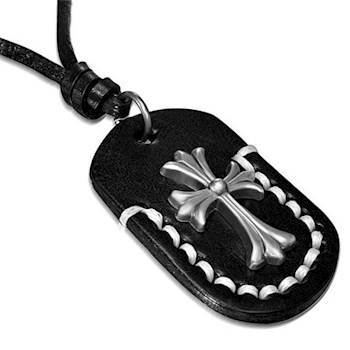 Halskæde "Dark Leather"