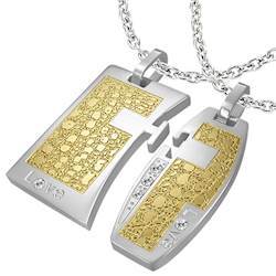 Parsmykker "Gold/Steel"