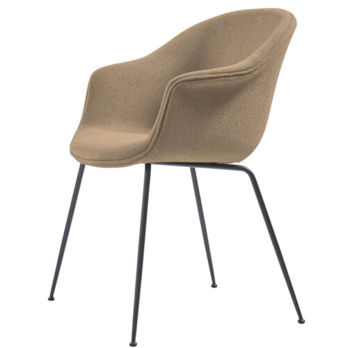 Gubi Bat Spisebordsstol Polstret Light Bouclé 003