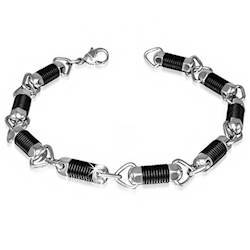 Stilsikkert armbånd "Black Cylinder"