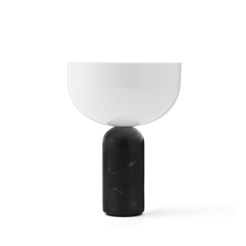 New Works Kizu Portable Bordlampe Sort Marmor