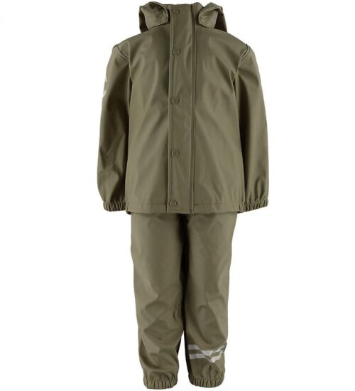 Mikk-Line Regntøj - PU - Dusty Olive