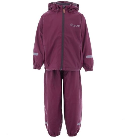 Hulabalu Regntøj m. Fleece - PU - Pixy - Dark Purple