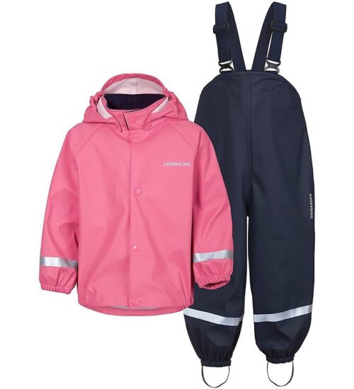 Didriksons Regntøj m. Seler - PU - Slaskeman - Sweet Pink