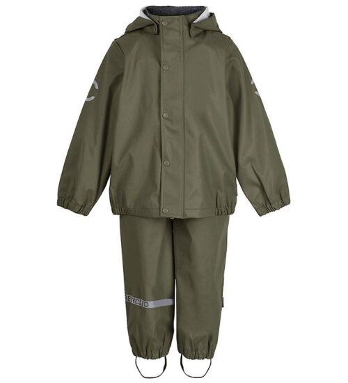 Mikk-Line Regntøj - PU - Recycled - Dusty Olive