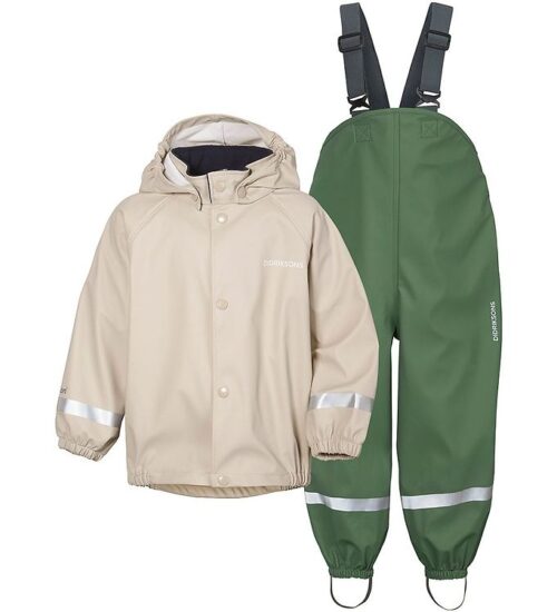 Didriksons Regntøj m. Seler - PU - Slaskeman - Light Beige