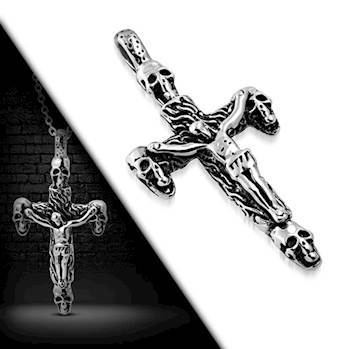 Stort kors i stål "Jesus"
