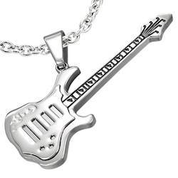Stainless steel guitar.