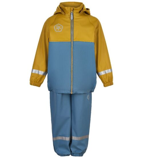 Color Kids Regntøj m. Seler - PU - Captain's Blue