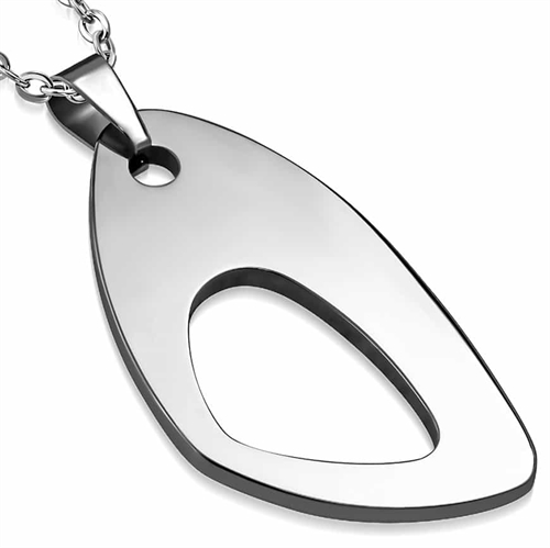 Tungsten halsmykke - Hard steel