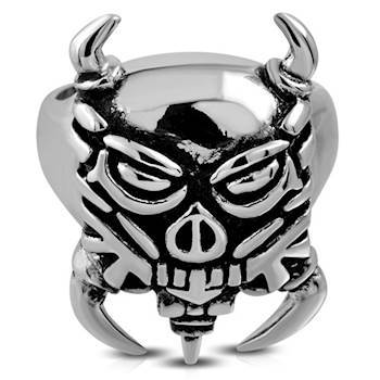 Bikerring "Alien" stål