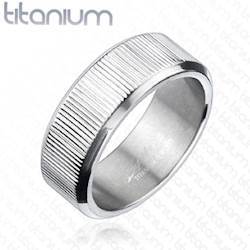 Herrering i Titanium "Barke"