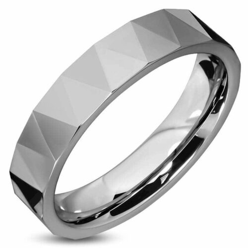 Facet tungstenring 6mm