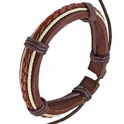 Læderarmbånd i moderne design