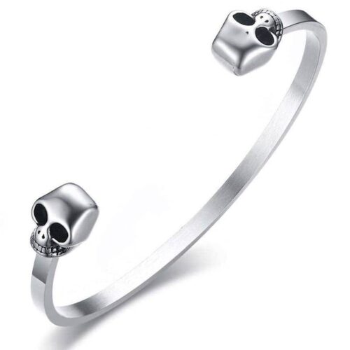 Skull stålarmbånd "Style"