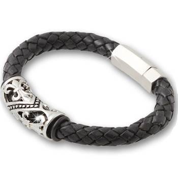 Læderarmbånd "Sharks" bololæder
