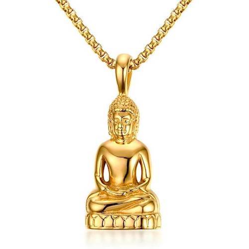 Buddha gold halssmykke