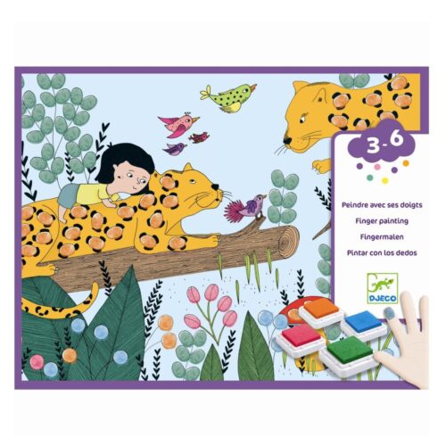 Djeco Kreativ fingermaling, jungle