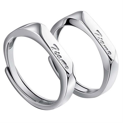 Tiamo forlovelsesring i sterling 925