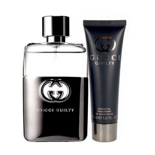 Gucci - Guilty Pour Homme Sæt - 50 ml Edt - Showergel