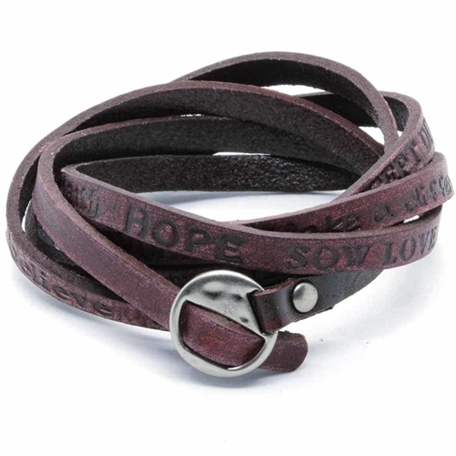 Dark string - læderarmbånd.