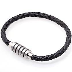 Læderarmbånd med Bolo