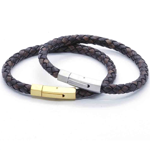 Læderarmbånd Boza 6mm