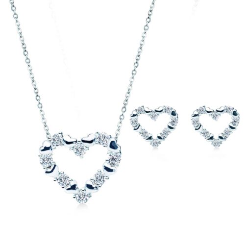 Loving Heart Silver Gift Set