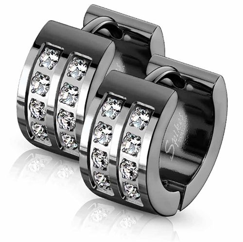 Dark bling and stone - Ørering blackcoatet