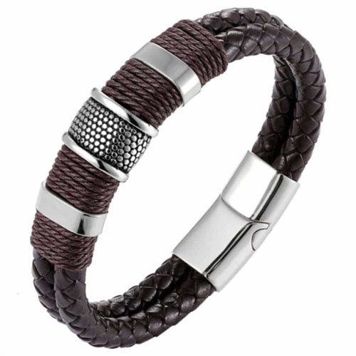 DB Classic Brown Crawe læderarmbånd.