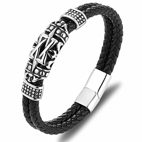 Kretaz herre læderarmbånd