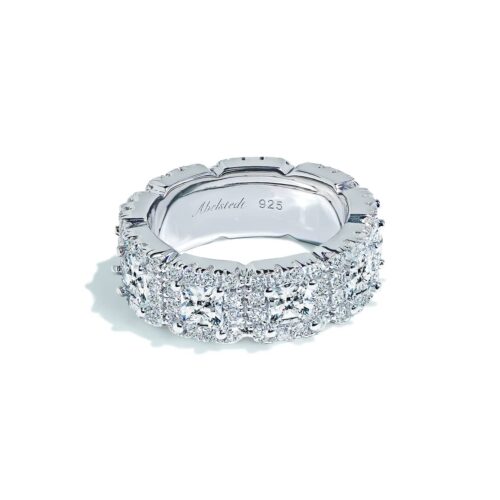 Oxford Princess & Round Cut Eternity Ring
