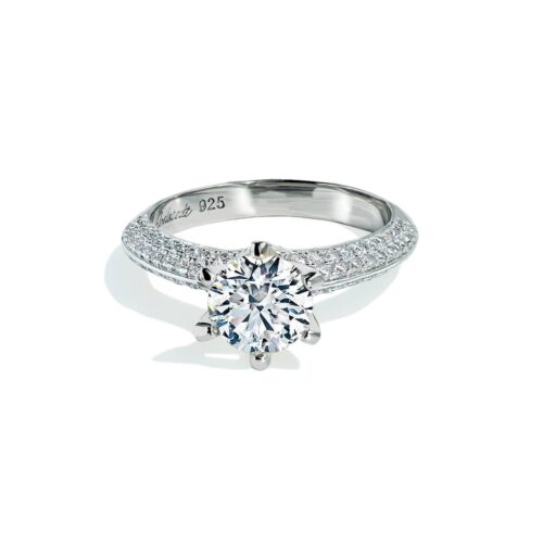 Oxford Side Stone 6 Prong Setting Ring