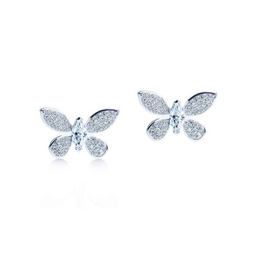 Oxford Silver Butterfly Earrings