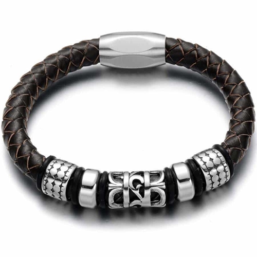 Real X læderarmbånd