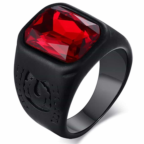 Red eye - Sort herrering i rustfri stål