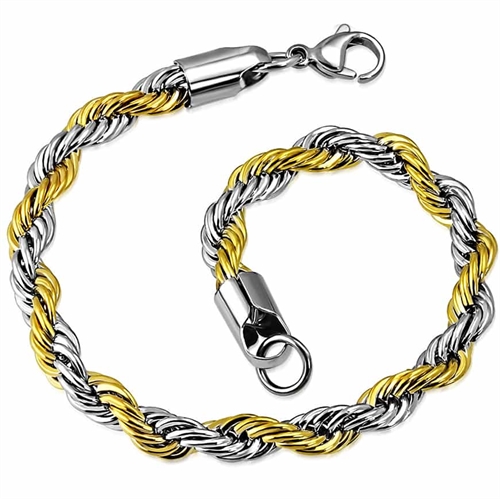 Armbånd  22 cm rustfri stål