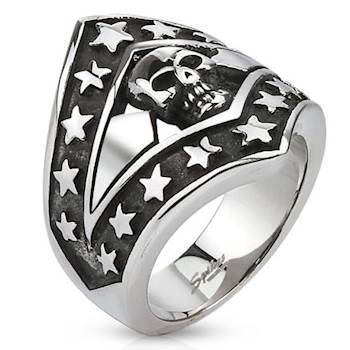 Skulls og stjerner "Biker ring"