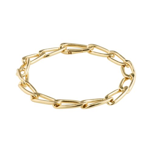 Pilgrim PRECIOUS open curb link armbånd guldbelagt