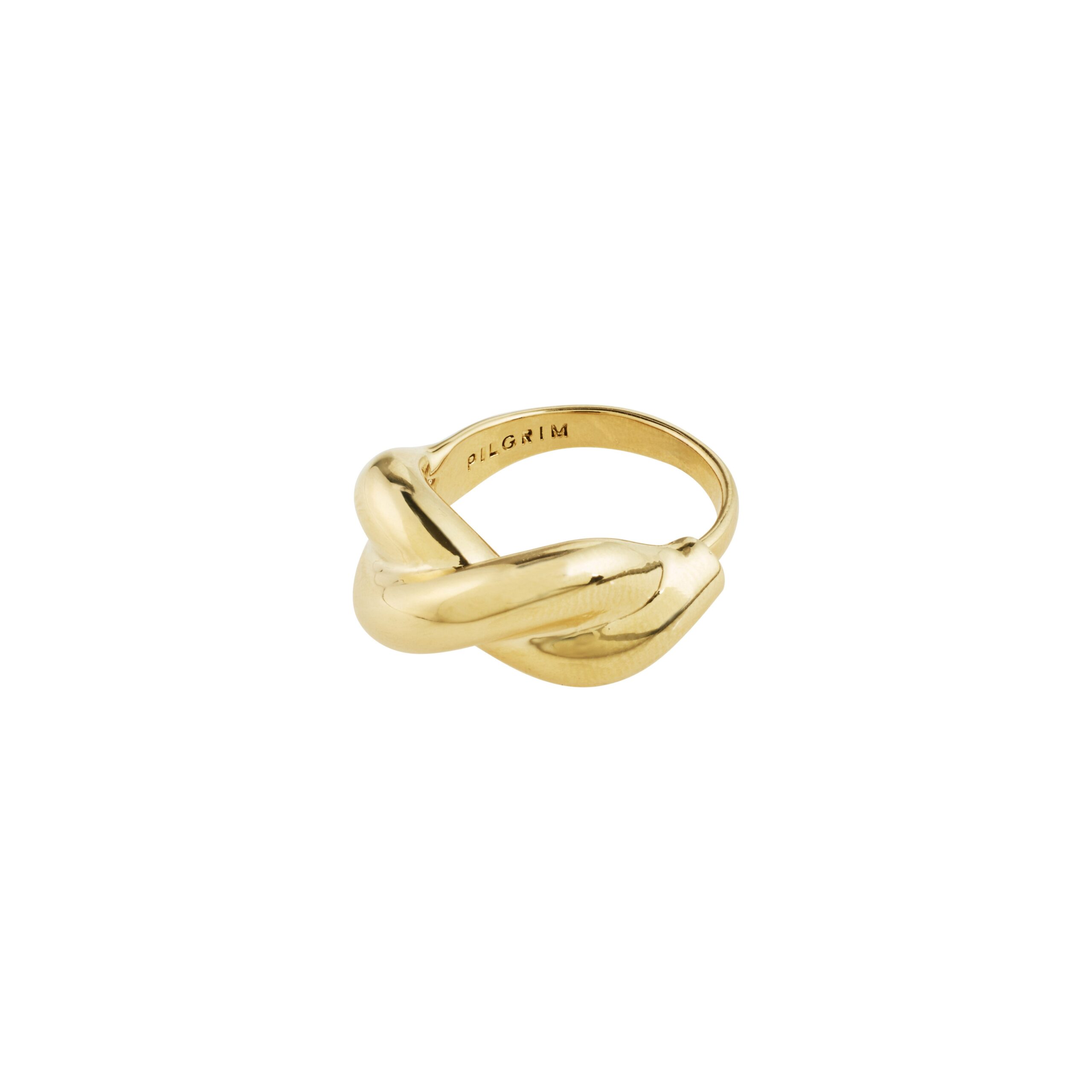 Pilgrim BELIEF chunky snoet ring guldbelagt