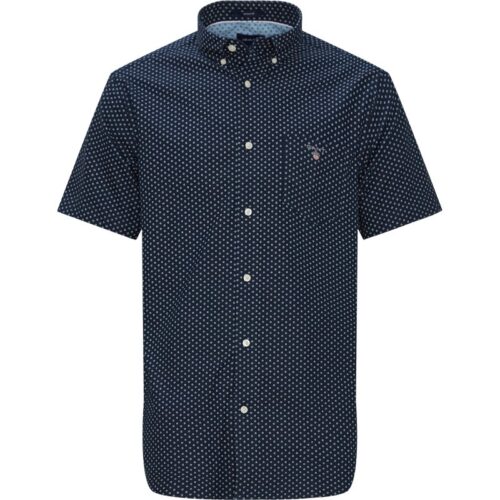 Gant - Oxford Micro Print Kortærmet Skjorte