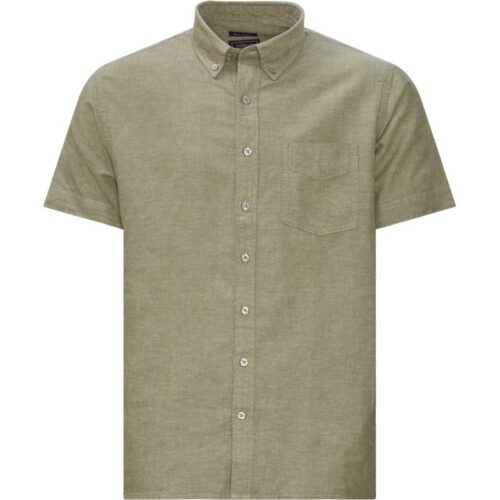 Signal - Therkel Linen Cotton Kortærmet Skjorte