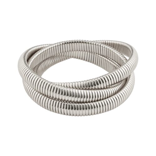 Pilgrim MIRANDA chunky chain armbånd, 3-i-1-sæt sølvbelagt