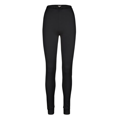 LADY AVENUE SILK JERSEY LONG TIGHTS 23-50408 02 (Black, XL)