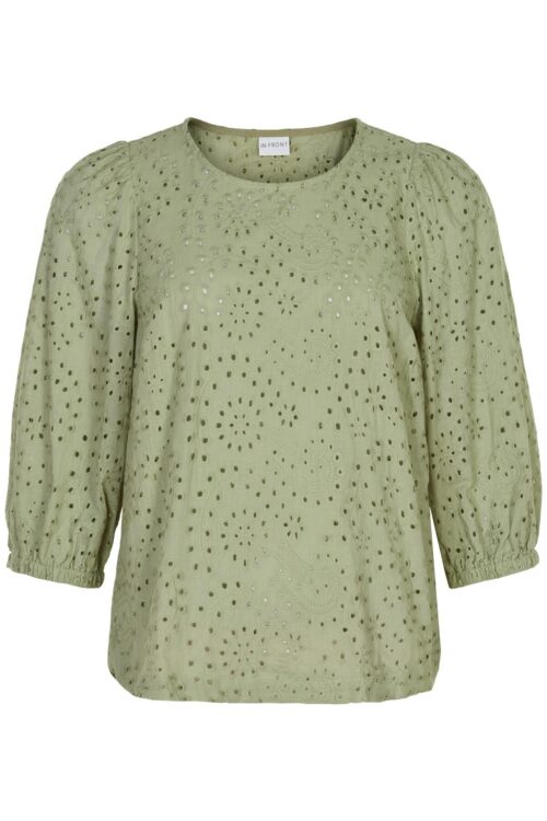 IN FRONT ALLIS BLUSE 14914 615 (Green 615, L)