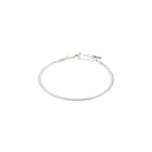 Pilgrim JOANNA flat snake chain armbånd sølvbelagt