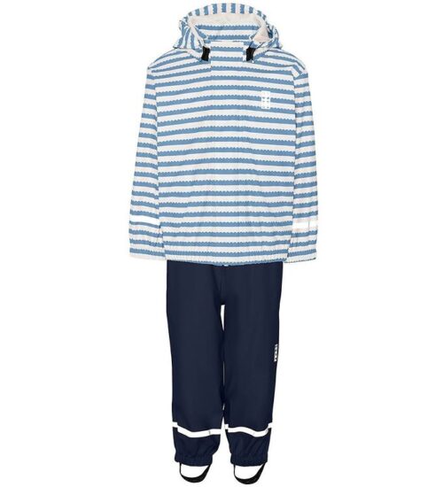 Lego Wear Regntøj m. Seler - PU - LWJannu - Blåstribet/Navy